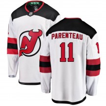 Youth Fanatics Branded New Jersey Devils P. A. Parenteau White Away Jersey - Breakaway