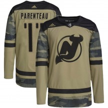 Youth Adidas New Jersey Devils P. A. Parenteau Camo Military Appreciation Practice Jersey - Authentic