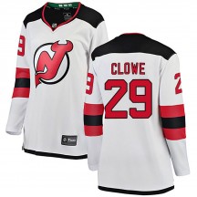 Women's Fanatics Branded New Jersey Devils Ryane Clowe White Away Jersey - Breakaway