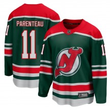 Men's Fanatics Branded New Jersey Devils P. A. Parenteau Green 2020/21 Special Edition Jersey - Breakaway
