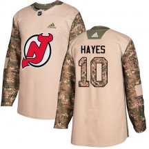 Men's Adidas New Jersey Devils Jimmy Hayes Camo Veterans Day Practice Jersey - Authentic