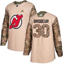 Youth Adidas New Jersey Devils Martin Brodeur Camo Veterans Day Practice Jersey - Authentic