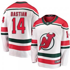 Men's Fanatics Branded New Jersey Devils Nathan Bastian White Alternate Jersey - Breakaway
