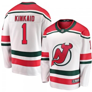 Men's Fanatics Branded New Jersey Devils Keith Kinkaid White Alternate Jersey - Breakaway