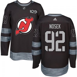 Men's New Jersey Devils Tomas Nosek Black 1917-2017 100th Anniversary Jersey - Authentic