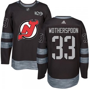 Men's New Jersey Devils Tyler Wotherspoon Black 1917-2017 100th Anniversary Jersey - Authentic