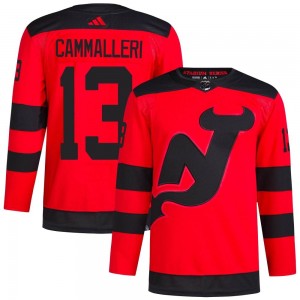 Men's Adidas New Jersey Devils Mike Cammalleri Red 2024 Stadium Series Primegreen Jersey - Authentic