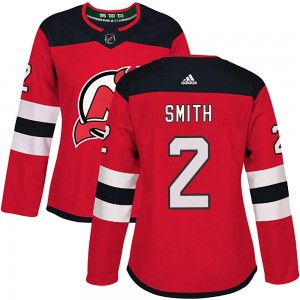 Women's Adidas New Jersey Devils Brendan Smith Red Home Jersey - Authentic