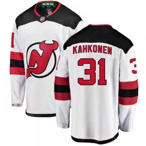 Men's Fanatics Branded New Jersey Devils Kaapo Kahkonen White Away Jersey - Breakaway