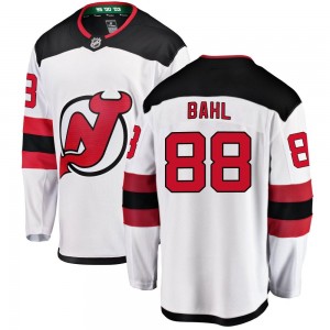 Youth Fanatics Branded New Jersey Devils Kevin Bahl White Away Jersey - Breakaway