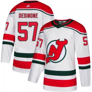 Youth Adidas New Jersey Devils Nick DeSimone White Alternate Jersey - Authentic