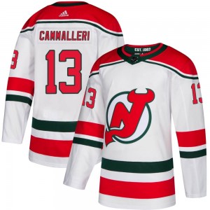 Men's Adidas New Jersey Devils Mike Cammalleri White Alternate Jersey - Authentic