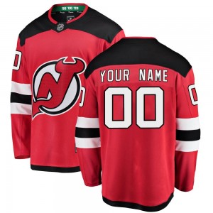 Youth Fanatics Branded New Jersey Devils Custom Red Custom Home Jersey - Breakaway