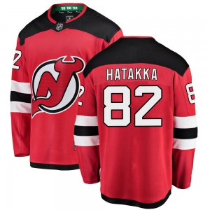 Youth Fanatics Branded New Jersey Devils Santeri Hatakka Red Home Jersey - Breakaway