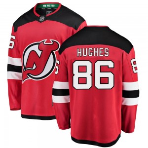 Youth Fanatics Branded New Jersey Devils Jack Hughes Red Home Jersey - Breakaway