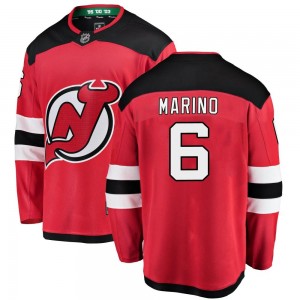 Youth Fanatics Branded New Jersey Devils John Marino Red Home Jersey - Breakaway
