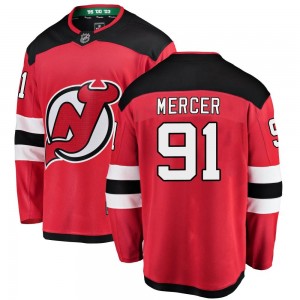 Youth Fanatics Branded New Jersey Devils Dawson Mercer Red Home Jersey - Breakaway