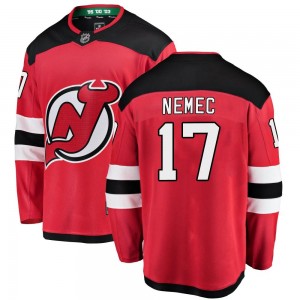 Youth Fanatics Branded New Jersey Devils Simon Nemec Red Home Jersey - Breakaway