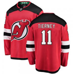 Youth Fanatics Branded New Jersey Devils Chris Tierney Red Home Jersey - Breakaway