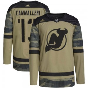 Youth Adidas New Jersey Devils Mike Cammalleri Camo Military Appreciation Practice Jersey - Authentic