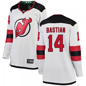 Women's Fanatics Branded New Jersey Devils Nathan Bastian White Away Jersey - Breakaway