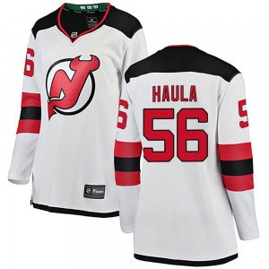 Women's Fanatics Branded New Jersey Devils Erik Haula White Away Jersey - Breakaway