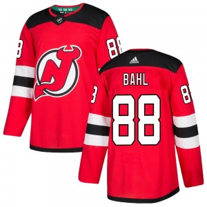 Youth Adidas New Jersey Devils Kevin Bahl Red Home Jersey - Authentic