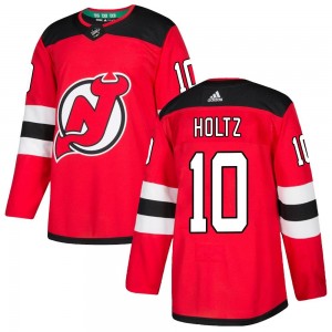 Youth Adidas New Jersey Devils Alexander Holtz Red Home Jersey - Authentic