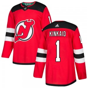 Youth Adidas New Jersey Devils Keith Kinkaid Red Home Jersey - Authentic