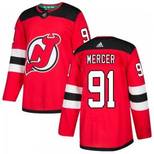 Youth Adidas New Jersey Devils Dawson Mercer Red Home Jersey - Authentic