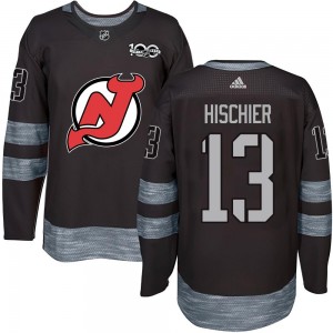 Youth New Jersey Devils Nico Hischier Black 1917-2017 100th Anniversary Jersey - Authentic
