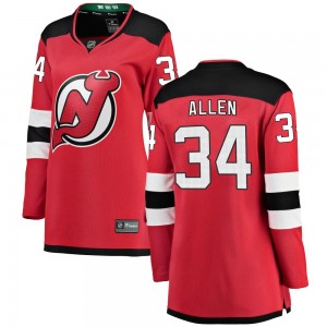 Women's Fanatics Branded New Jersey Devils Jake Allen Red Home Jersey - Breakaway