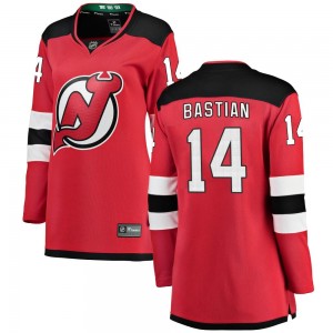 Women's Fanatics Branded New Jersey Devils Nathan Bastian Red Home Jersey - Breakaway