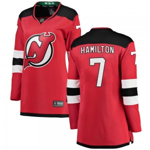 Women's Fanatics Branded New Jersey Devils Dougie Hamilton Red Home Jersey - Breakaway