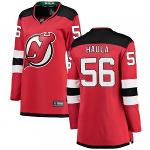Women's Fanatics Branded New Jersey Devils Erik Haula Red Home Jersey - Breakaway
