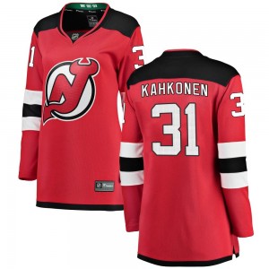 Women's Fanatics Branded New Jersey Devils Kaapo Kahkonen Red Home Jersey - Breakaway