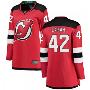 Women's Fanatics Branded New Jersey Devils Curtis Lazar Red Home Jersey - Breakaway