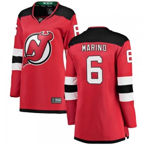Women's Fanatics Branded New Jersey Devils John Marino Red Home Jersey - Breakaway