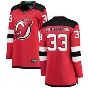 Women's Fanatics Branded New Jersey Devils Tyler Wotherspoon Red Home Jersey - Breakaway