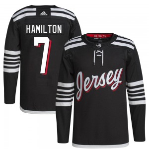 Youth Adidas New Jersey Devils Dougie Hamilton Black 2021/22 Alternate Primegreen Pro Player Jersey - Authentic
