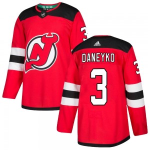 Men's Adidas New Jersey Devils Ken Daneyko Red Home Jersey - Authentic