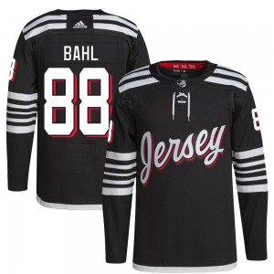 Men's Adidas New Jersey Devils Kevin Bahl Black 2021/22 Alternate Primegreen Pro Player Jersey - Authentic