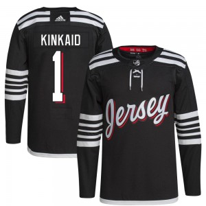 Men's Adidas New Jersey Devils Keith Kinkaid Black 2021/22 Alternate Primegreen Pro Player Jersey - Authentic