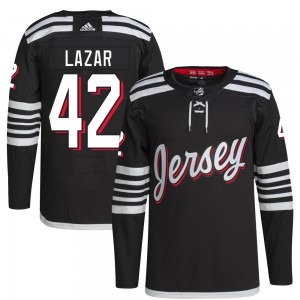 Men's Adidas New Jersey Devils Curtis Lazar Black 2021/22 Alternate Primegreen Pro Player Jersey - Authentic