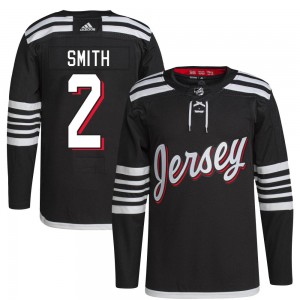 Men's Adidas New Jersey Devils Brendan Smith Black 2021/22 Alternate Primegreen Pro Player Jersey - Authentic