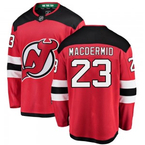 Men's Fanatics Branded New Jersey Devils Kurtis MacDermid Red Home Jersey - Breakaway