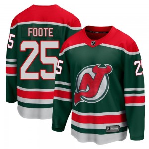 Men's Fanatics Branded New Jersey Devils Nolan Foote Green 2020/21 Special Edition Jersey - Breakaway