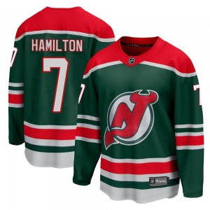 Men's Fanatics Branded New Jersey Devils Dougie Hamilton Green 2020/21 Special Edition Jersey - Breakaway