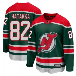 Men's Fanatics Branded New Jersey Devils Santeri Hatakka Green 2020/21 Special Edition Jersey - Breakaway