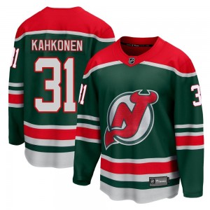 Men's Fanatics Branded New Jersey Devils Kaapo Kahkonen Green 2020/21 Special Edition Jersey - Breakaway